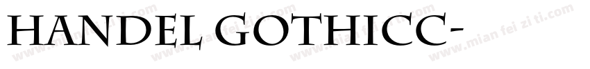HANDEL GOTHICC字体转换